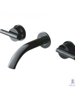 Vòi Lavabo COTTO CPF203A#BN2 Gắn Tường Nóng Lạnh Màu Đen Quil