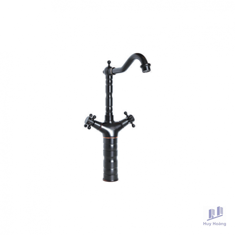1-1403.png Vòi Lavabo Mạ Niken Đen EVEREST EV-VĐ32 - Ảnh 1