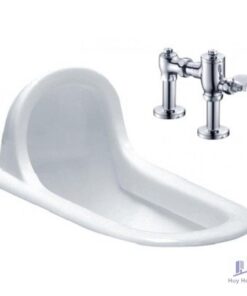 Bồn Cầu Xổm CAESAR C1230+BF525 Kèm Bộ Xả
