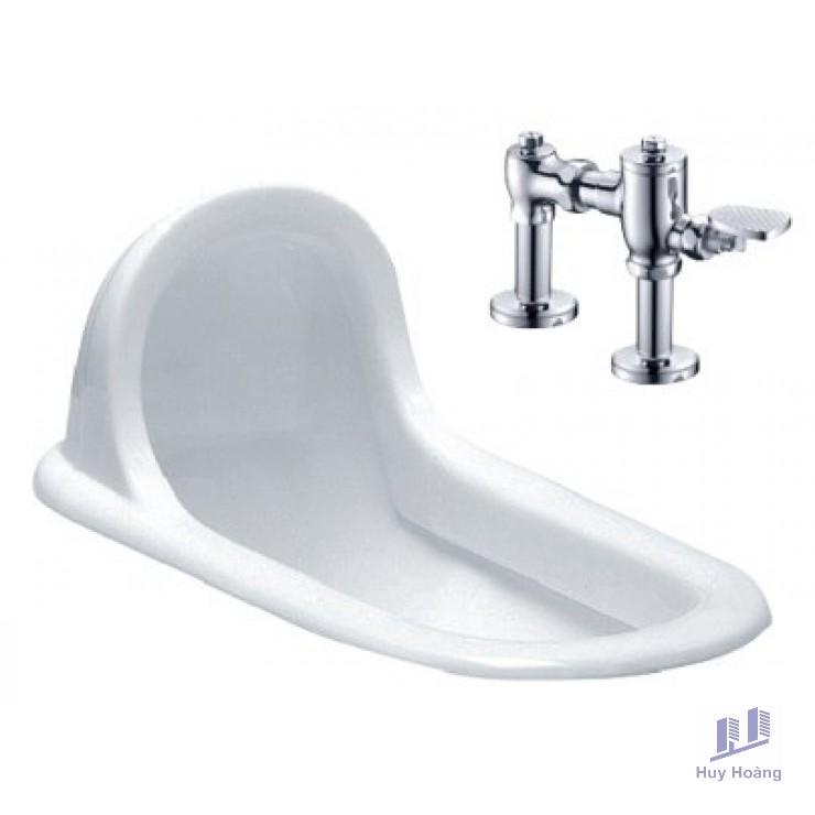 1-1647.jpg Bồn Cầu Xổm CAESAR C1230+BF525 Kèm Bộ Xả - Ảnh 1