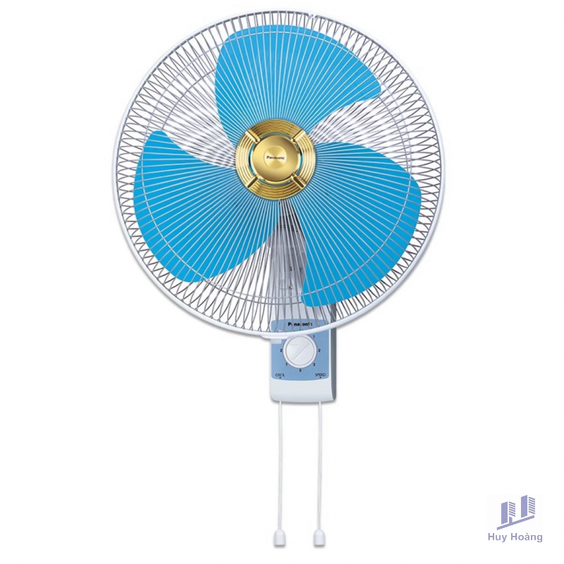 1-1695.png Quạt Treo Tường Panasonic F-409UB Màu Xanh - Ảnh 1