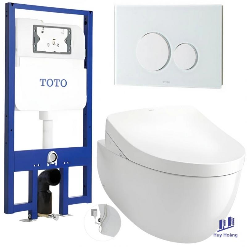 1-18.jpg Bồn Cầu TOTO CW812RA#W TCF4911Z#NW1 WH172A MB176G#WH Nắp Điện Tử Treo Tường - Ảnh 1