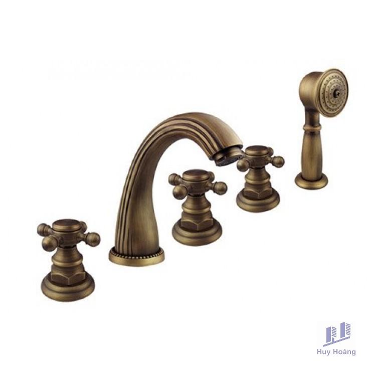 1-2071.jpg Vòi Lavabo 5 Lỗ Kanly GCB04 Nóng Lạnh Bằng Đồng Cổ Điển - Ảnh 1