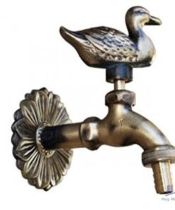 Vòi Nước Lạnh Kanly GCT02 Gắn Tường Bằng Đồng Cổ Điển