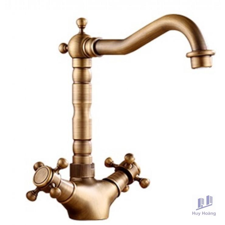 1-2085.jpg Vòi Lavabo Kanly GCC05 Nóng Lạnh Bằng Đồng Cổ Điển - Ảnh 1