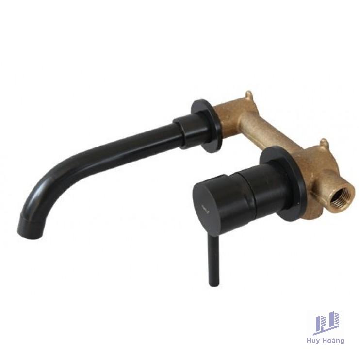 1-2100.jpg Vòi Lavabo Kanly GCT04B Nóng Lạnh Gắn Âm Tường Giả Cổ Màu Đen - Ảnh 1