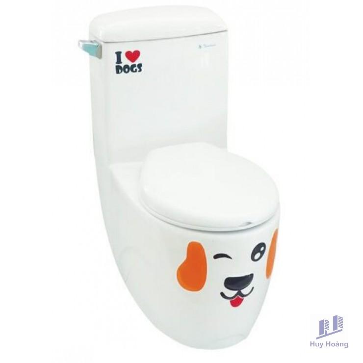 1-2557.jpg Bồn Cầu Thiên Thanh Puppy Trẻ Em Tâm Thoát 170mm - Ảnh 1