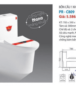BỒN CẦU 1 KHỐI PROXIA PR-C809