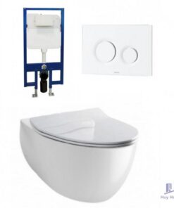 Bồn Cầu TOTO CW812RA/TC600VS/WH171A/MB174P#WH Treo Tường