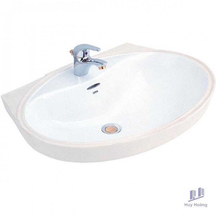 1-4029.jpg Chậu Rửa Lavabo COTTO C016 Âm Bàn Dương Vành - Ảnh 1