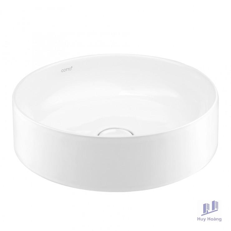 1-4076.jpg Chậu Lavabo COTTO C00340 MWH Đặt Bàn Màu Trắng Mờ - Ảnh 1