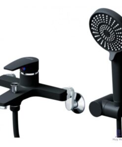 Vòi Sen Nóng Lạnh CAESAR S393CB Màu Đen Tay Sen Massage