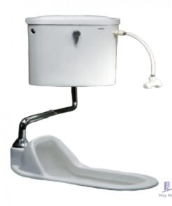 Bồn Cầu Xổm CAESAR CT1250 Thùng T1113 Treo Tường