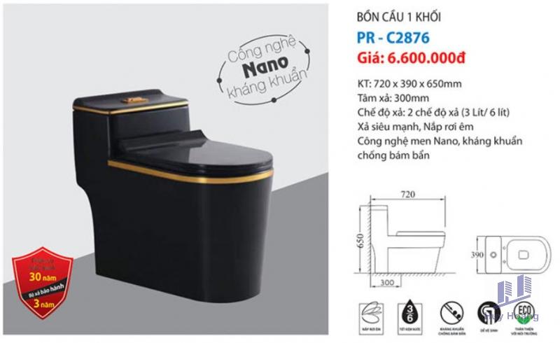 1-5412.jpg BỒN CẦU 1 KHỐI PROXIA PR-C2876 - Ảnh 1