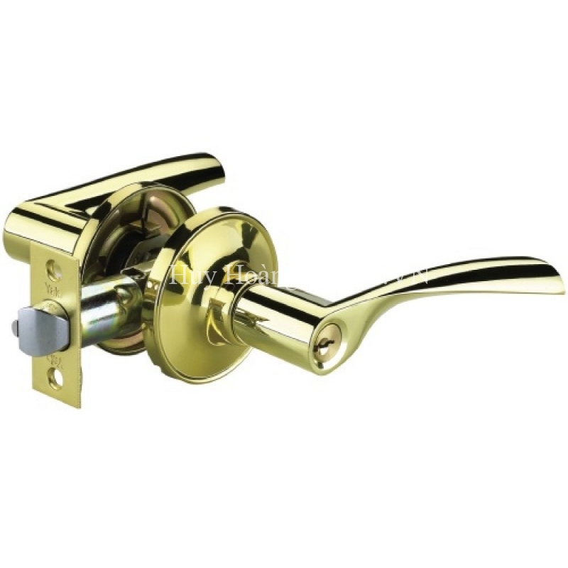 1-5887.jpg Khóa Tròn Gạt Yale VL5377 US3 Vàng Đồng Cửa Phòng - Ảnh 1