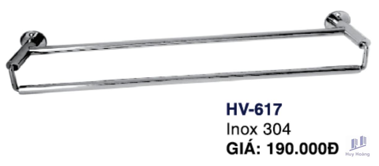 1-6000.jpg Máng khăn đôi HV617 Inox Hùng Vương - Ảnh 1