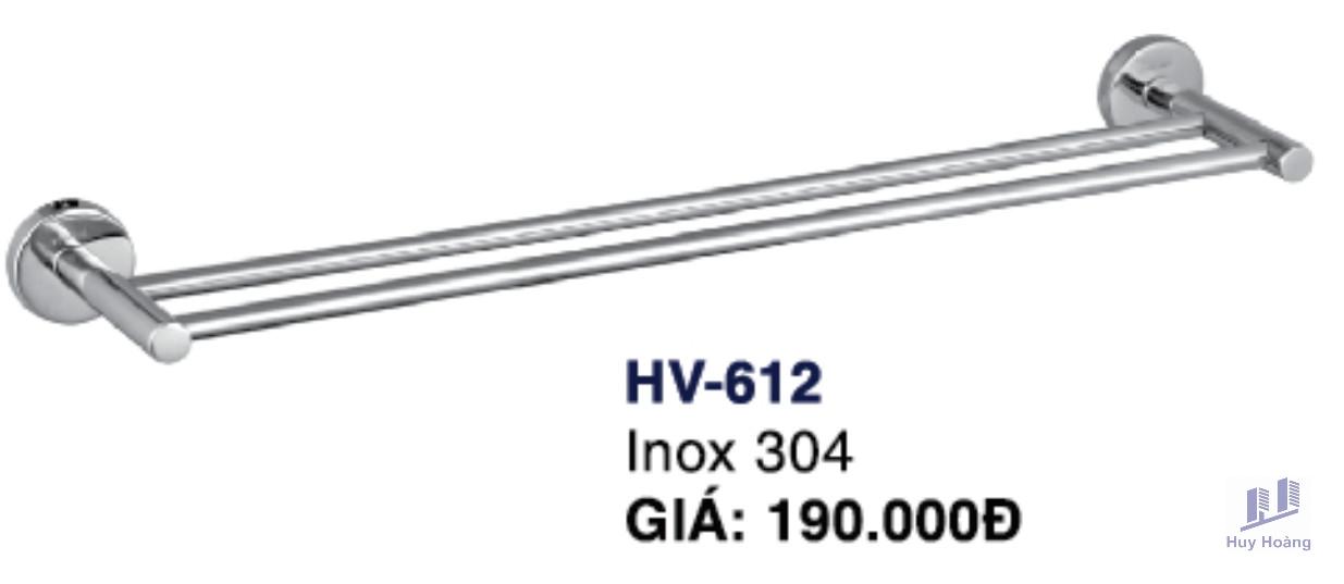 1-6007.jpg Máng khăn đôi HV612 Inox Hùng Vương - Ảnh 1