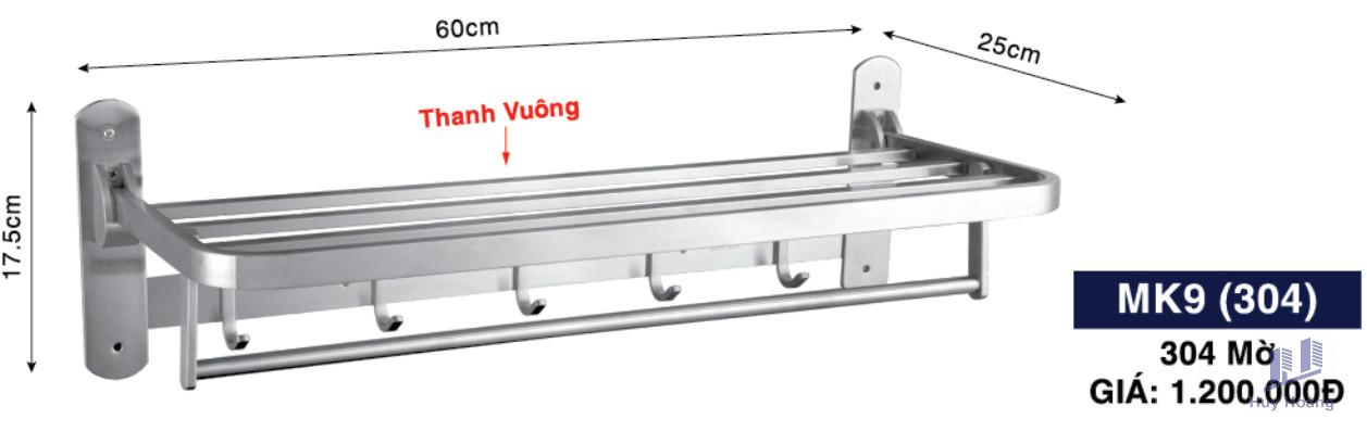 1-6023.jpg Máng khăn 2 tầng MK9 Inox Hùng Vương - Ảnh 1
