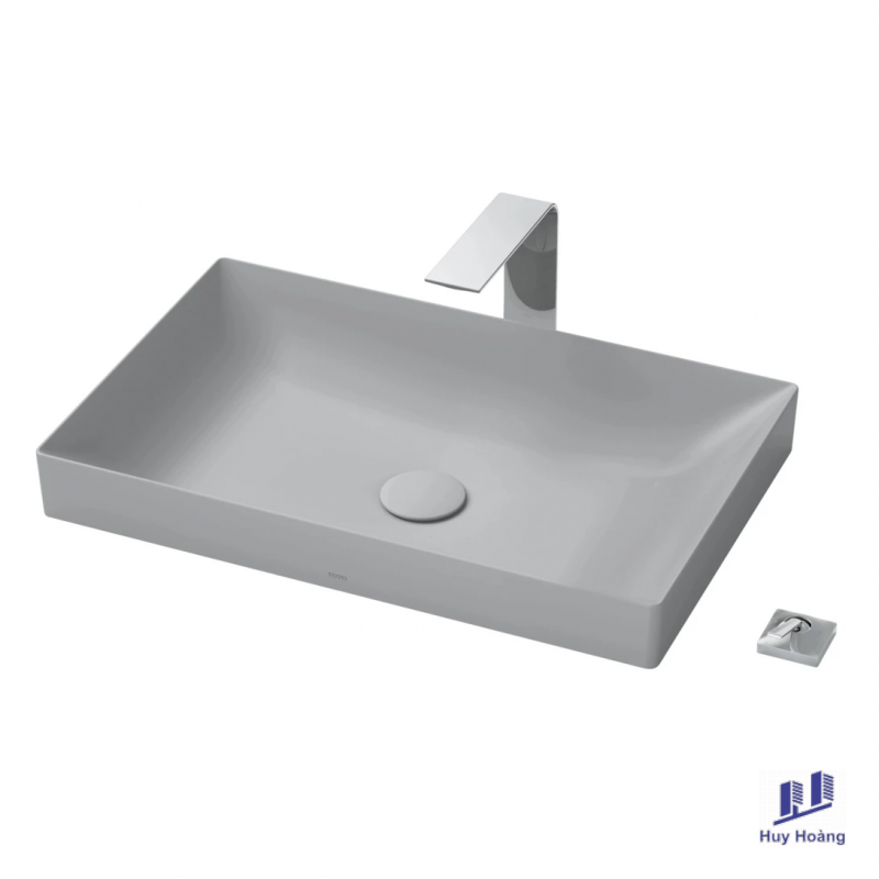 1-61.png Chậu Rửa Mặt Lavabo TOTO LT4716G19#MGR Đặt Bàn Màu Xám Mờ 600x380 mm - Ảnh 1
