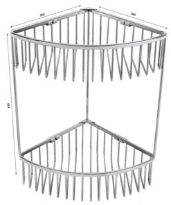 Kệ Lưới Góc 2 Tầng Tovashu