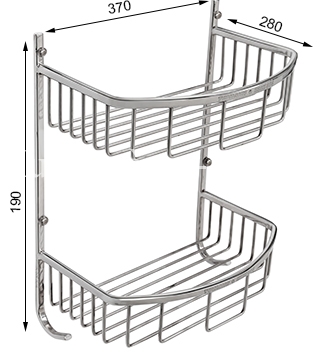 1-6150.jpg Kệ Lưới Lưới Bầu 2 Tầng Tovashu - Ảnh 1