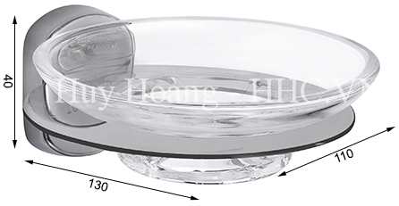 Kệ Xà Bông Kiếng Nắp Ovan 304-A2 Tovashu