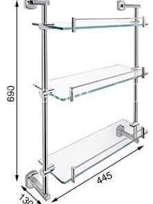 Kệ Kiếng 3 Tầng 304-K3 Tovashu