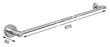 Treo Khăn Đơn Nắp Tròn 304-D5 Tovashu