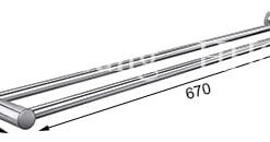 Treo Khăn Đôi Nắp Tròn 304-B7 Tovashu
