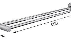 Treo Khăn Đôi Nắp Tròn 304-D7  Tovashu
