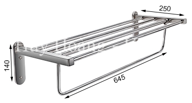 Máng Khăn Bồn Xếp 304-H1  Tovashu