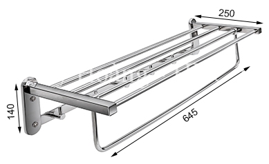 Máng Khăn Bồn Xếp 304-H2  Tovashu