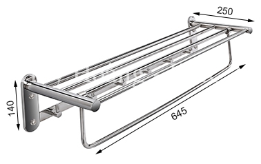 Máng Khăn Bồn Xếp 304-X2 Tovashu