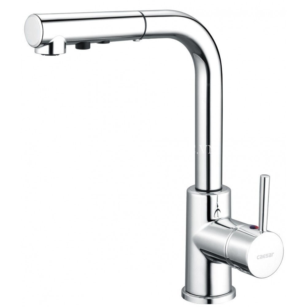 1-6363.jpg Vòi Rửa Chén Caesar K915C Rút Dây Nóng Lạnh - Ảnh 1