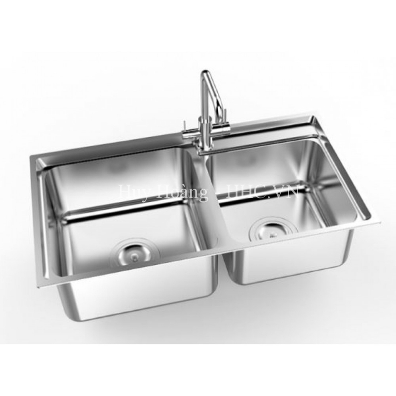 1-6766.jpg Chậu Rửa Chén Sơn Hà S80D Inox 304 2 Hộc - Ảnh 1