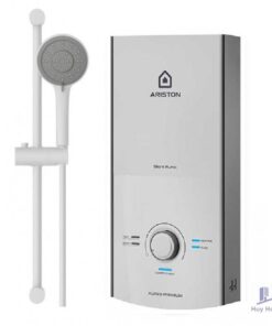 Máy Nước Nóng Ariston Aures Premium 4.5P Ivory Trực Tiếp Có Bơm 2.0