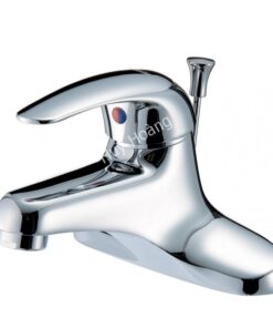 Vòi Nóng Lạnh Lavabo CAESAR B262CU Bộ Xả Nhấn Nhựa