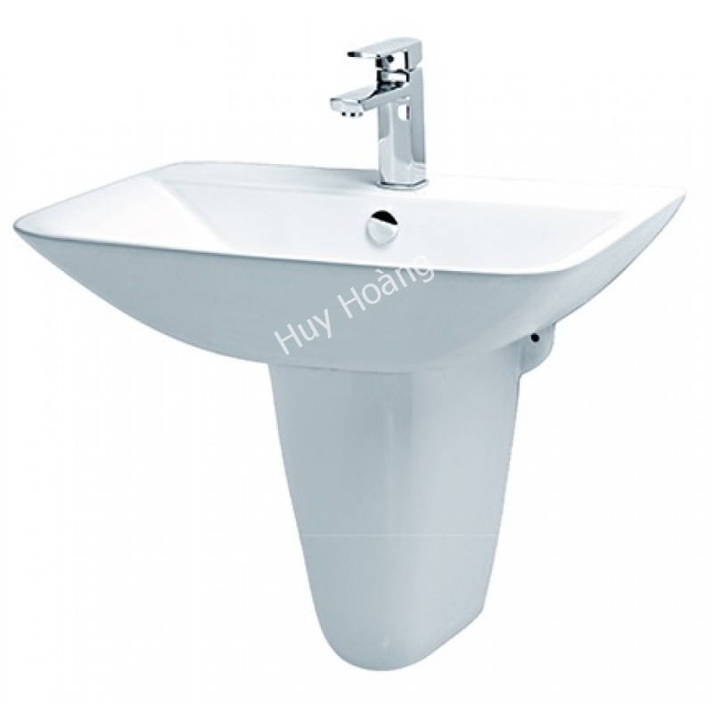 1-8498.jpg Chậu Rửa Lavabo Caesar Kèm Chân Treo L2365/P2443 - Ảnh 1