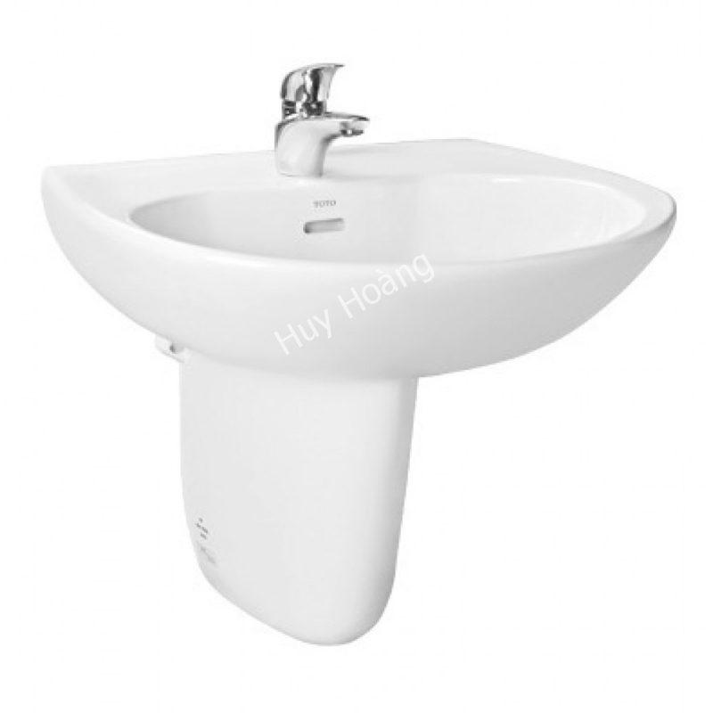 1-8566.jpg Lavabo TOTO LHT239CR Treo Tường Chân Ngắn - Ảnh 1