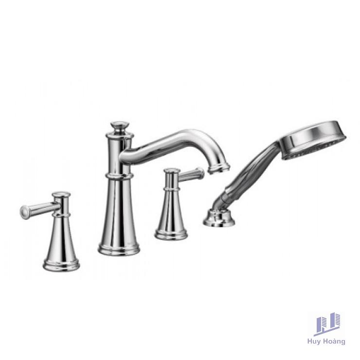 1-879.jpg Vòi Xả Bồn Tắm Moen T9024 + 9792 Nóng Lạnh 4 Lỗ - Ảnh 1