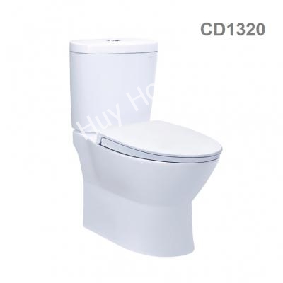 1-8900.jpg Bồn Cầu CAESAR CD1320 Thùng T2220 Nắp Êm - Ảnh 1
