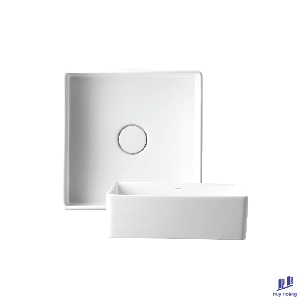 1-188.png Chậu Rửa Mặt Lavabo CAESAR LF5252 Đặt Bàn Vuông - Ảnh 1