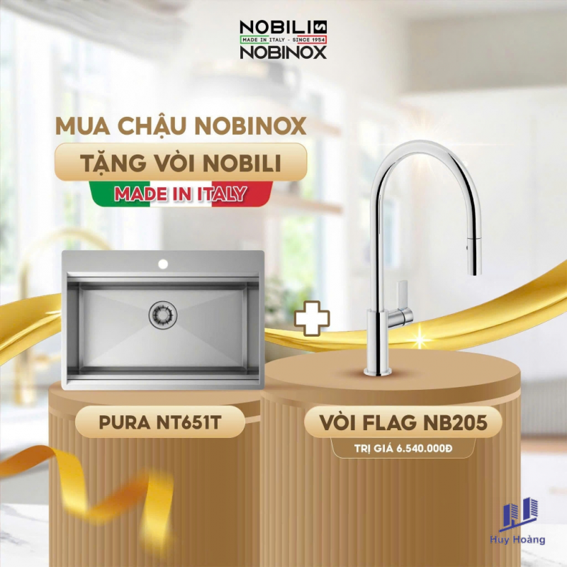 1-240.png Chậu rửa chén NoBiNox NT651T - Ảnh 1