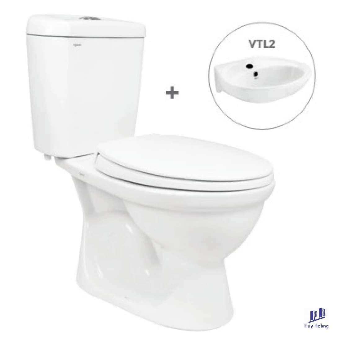 1-3.png Bàn Cầu 2 Khối Viglacera VI88 Nắp Êm Kèm VTL2 - Ảnh 1