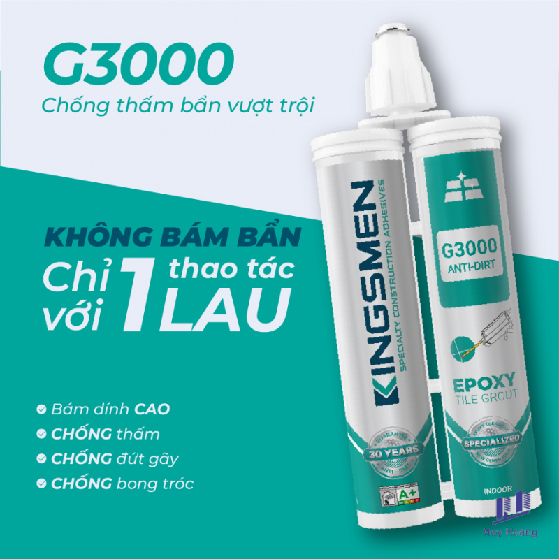 1-360.png Keo Ron Gạch Kingsmen G3000 Tiêu Chuẩn - Sử Dụng Trong Nhà - Ảnh 1