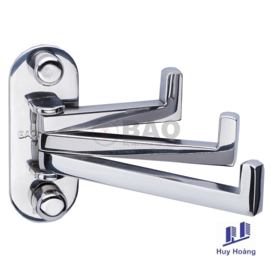 1-537.png Móc áo 3 chia xếp gọn Inox BẢO BN160 - Ảnh 1