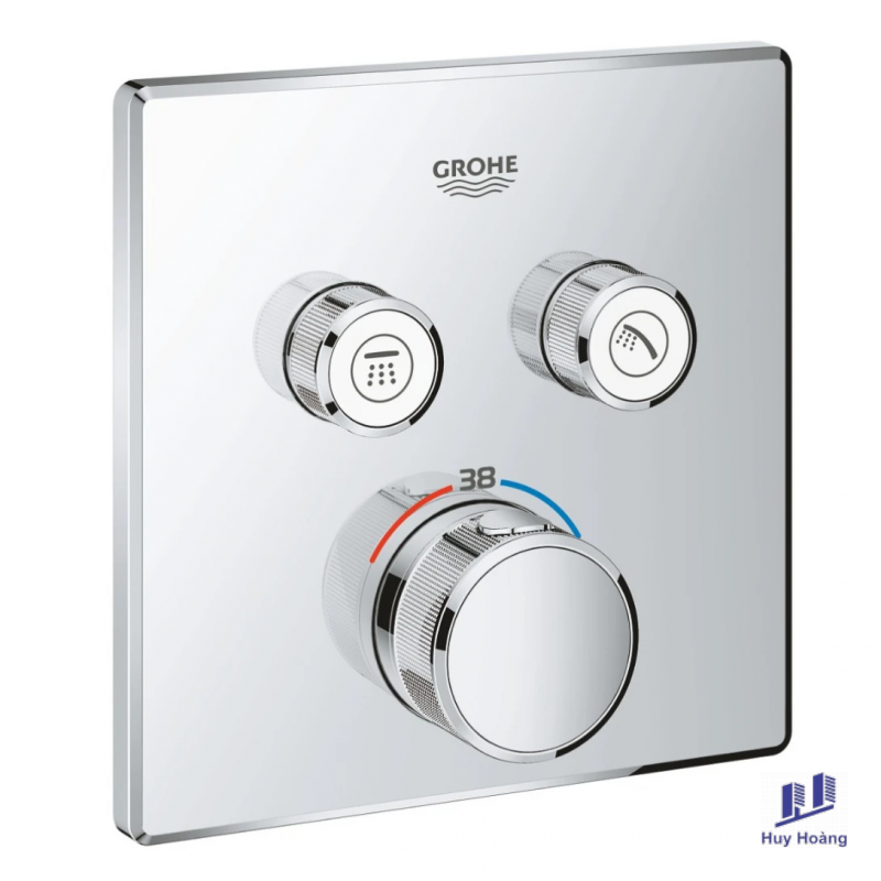 1-569.png Mặt Bộ Trộn Ổn Nhiệt Grohe 29124000 Grohtherm Smartcontrol Thermostat 2 Chế Độ - Ảnh 1