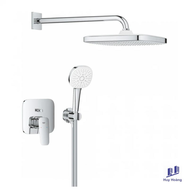 1-650.png Sen Tắm Âm Tường Grohe 1053360000 Cubeo Bundle Nóng Lạnh 2 Đường Nước - Ảnh 1