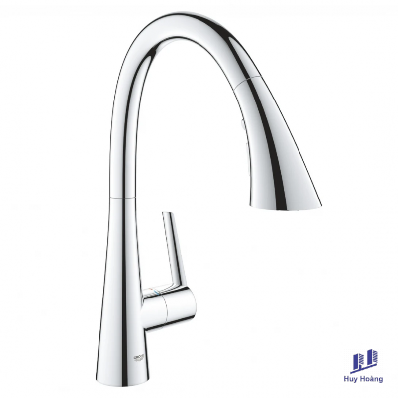 1-842.png Vòi Rửa Chén Grohe 32294002 Zedra OHM Nóng Lạnh Rút Dây - Ảnh 1