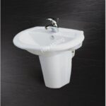 Chậu Rửa Lavabo Kèm Chân Ngắn L2360/P2439 – ảnh chi tiết 2